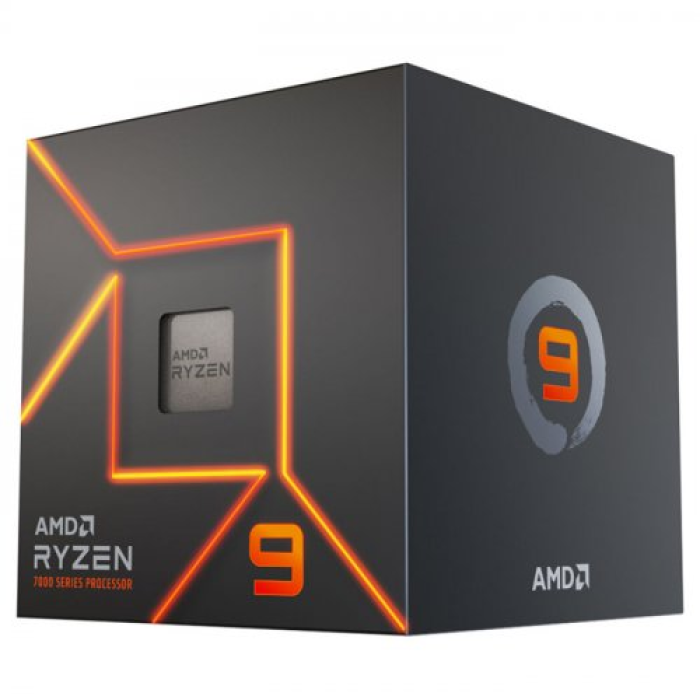 AMD RYZEN 9 7900 12 Core, 3,70-5.40GHz, 76Mb Cache, 170W,  AMD Wraith Prism Fan, AM5 Soket, BOX (Kutulu) (Grafik Kart YOK, Fan VAR)