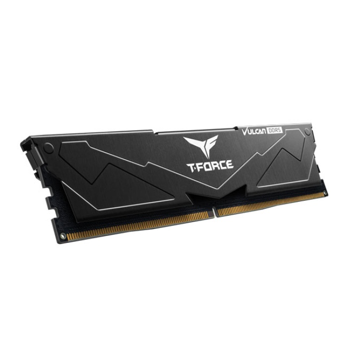 Team T-Force Vulcan Black 32GB(2x16GB) 6400Mhz DDR5 CL40 Gaming Ram (FLBD532G6400HC40BDC01)
