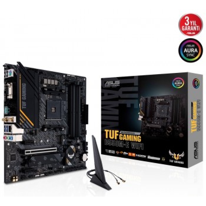 Asus Tuf Gaming B550M-E Wifi AMD AM4 128GB DDR4 4866Mhz M2 Dp-Vga-Hdmi mATX Anakart
