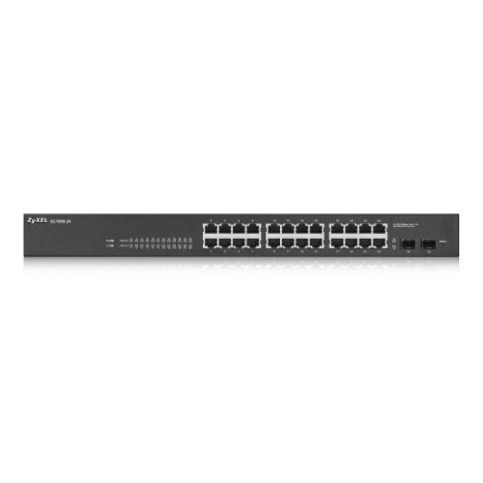 ZyXEL GS1900-24 EU, 24 Port, GigaBit, +2Port SFP, Yönetilebilir, Rackmount Switch