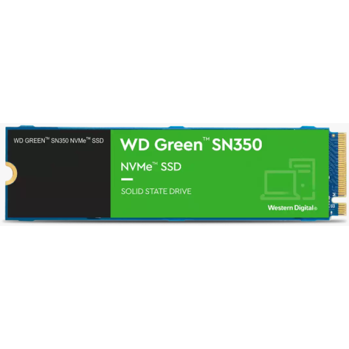 500GB WD GREEN SN350 M.2 NVMe 2400/1500MB/s WDS500G2G0C SSD