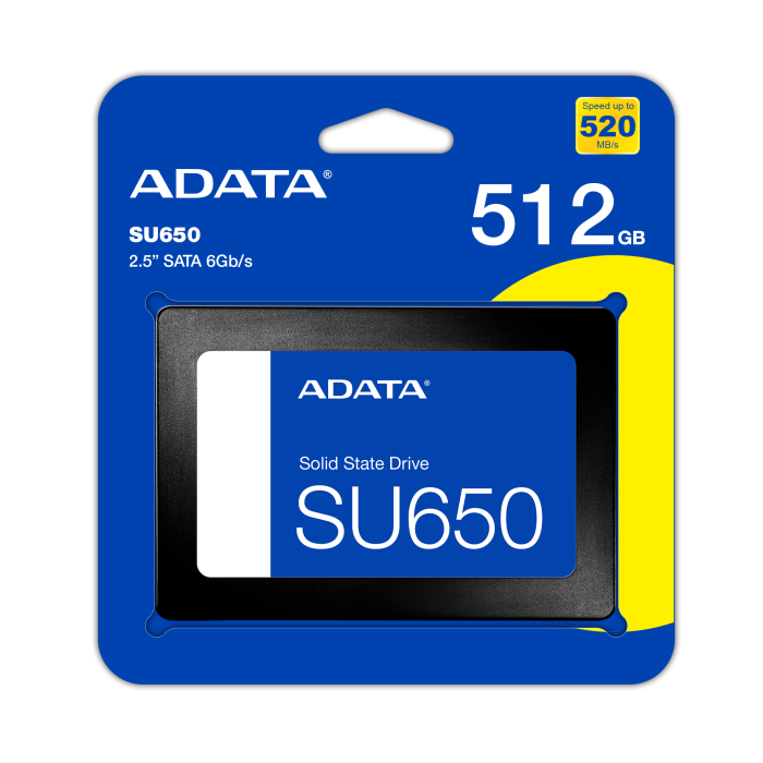 Adata 512GB 2.5 SU650 520-450MB-s ASU650SS-512GT-R Ssd Harddisk