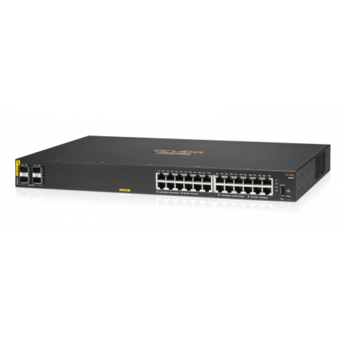 HP Aruba 6000-24G, R8N87A, 24Port, Poe, 370W, Gigabit, 4 Port GigaBit SFP, Yönetilebilir, Rack Mount Switch