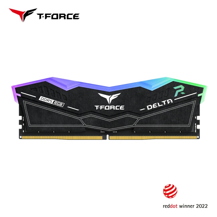 Team T-Force DELTA RGB Black 32GB(2x16GB) 6400Mhz DDR5 CL40 Gaming Ram (FF3D532G6400HC40BDC01)