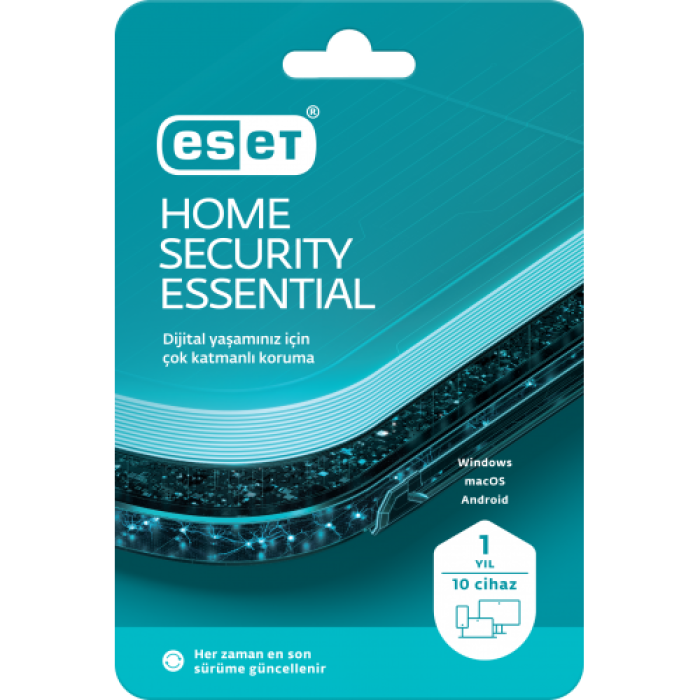 ESET HOME SECURITY ESSENTIAL 10 Kullanıcı, 1 YIL, BOX