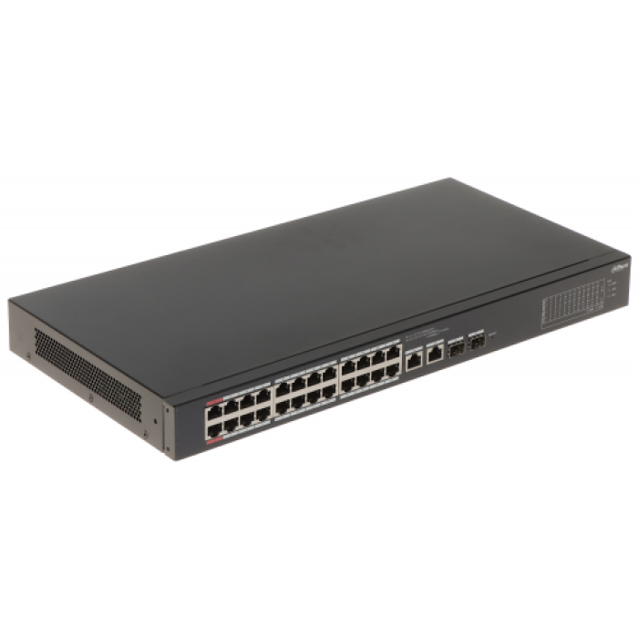 DAHUA CS4226-24ET-375 26Port, Megabit, 26 Port PoE, 375W, +2 Port SFP Gigabit Combo, Cloud Yönetilebilir, Switch