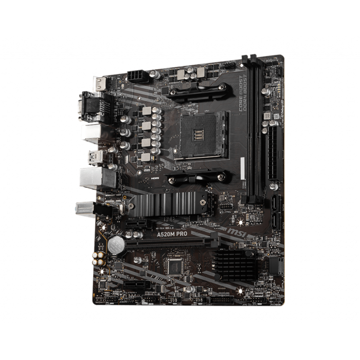 MSI A520M PRO DDR4 4600/1866Mhz M.2 MATX AM4