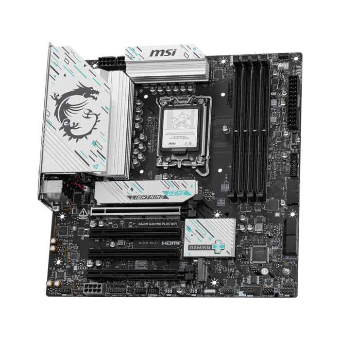 MSI B860M GAMING PLUS WIFI SOKET 1851 DDR5 8600MHZ(OC) 3xM.2 1x TB4 HDMI DISPLAY 5G LAN WIFI 7 mATX