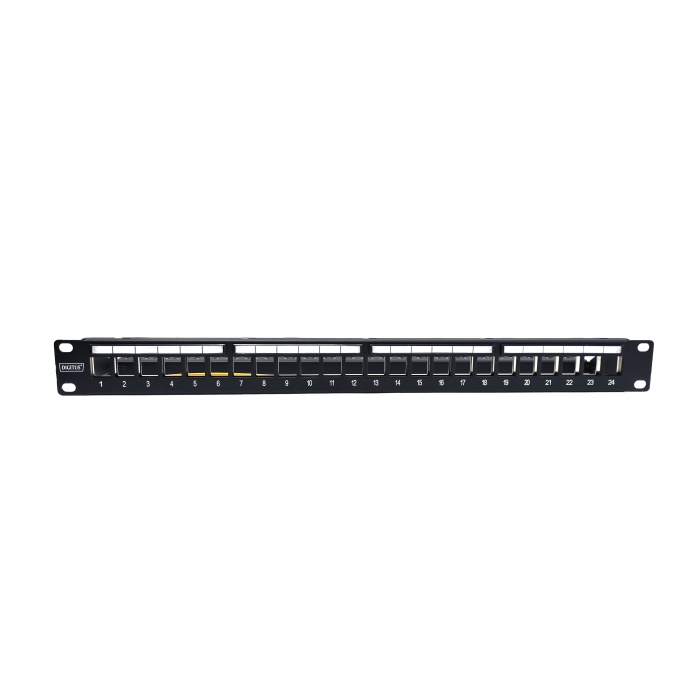 DIGITUS DN-91411-1 24PORT RAF TİPİ PPANEL 1U SİYAH