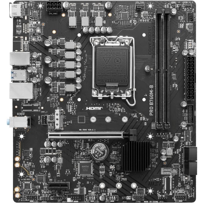 MSI PRO B760M-B DDR4 4800(OC) PCI-E M.2 USB3.2 HDMI mATX