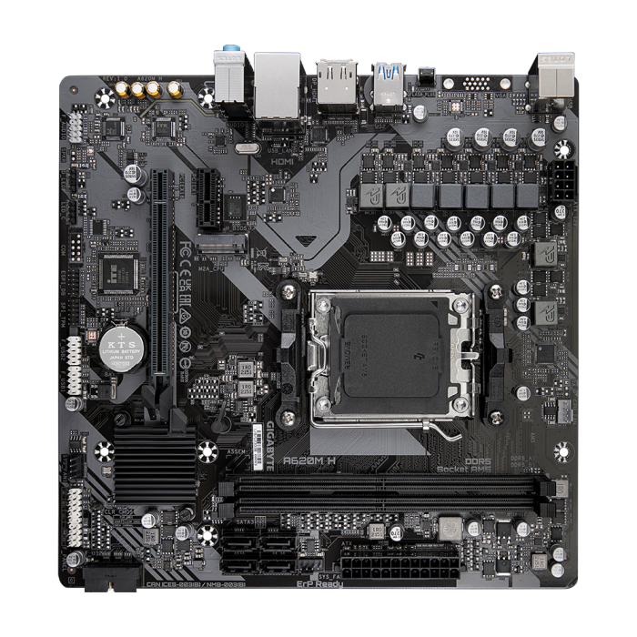 GIGABYTE A620M H DDR5 6400(OC) HDMI DP MATX AM5