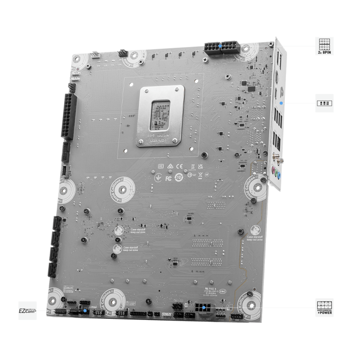 MSI PRO Z890-S WIFI PZ DDR5 8800MHZ(OC) USB 20Gbps 3xM.2 1xTB4 HDMI DISPLAY 2.5G LAN WIFI7 ATX 1851P