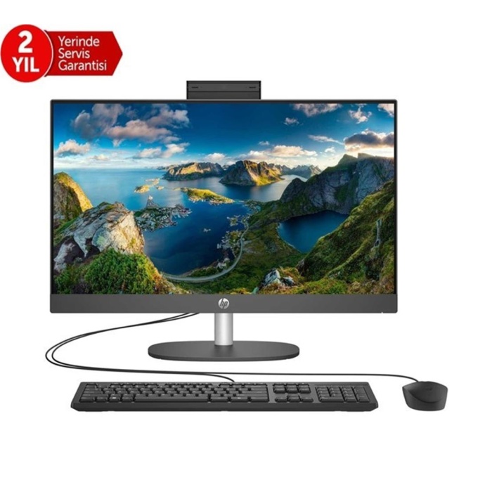 Hp ProOne 240 G10 B6JC9ES i5-1334 16GB 512SSD WiFi 6 23.8 FreeDOS Siyah AIO Bilgisayar