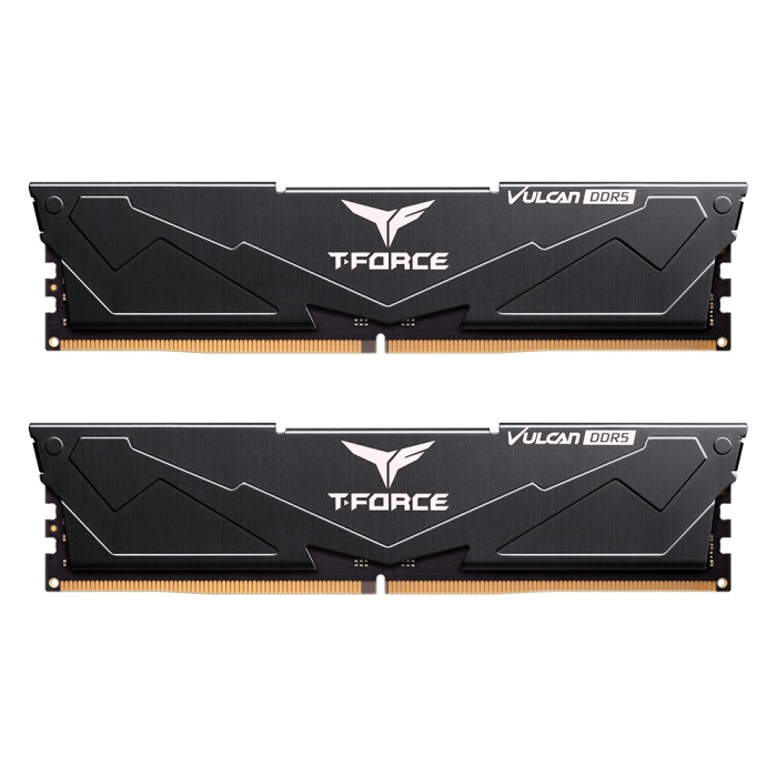 Team T-Force Vulcan Black 16GB 1x16GB 6000Mhz DDR5 CL38 Gaming Ram (FLBD516G6000HC38J01)