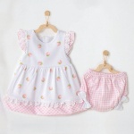 KARPUZ&ÇİLEK BEBEK ELBİSE TAKIMI