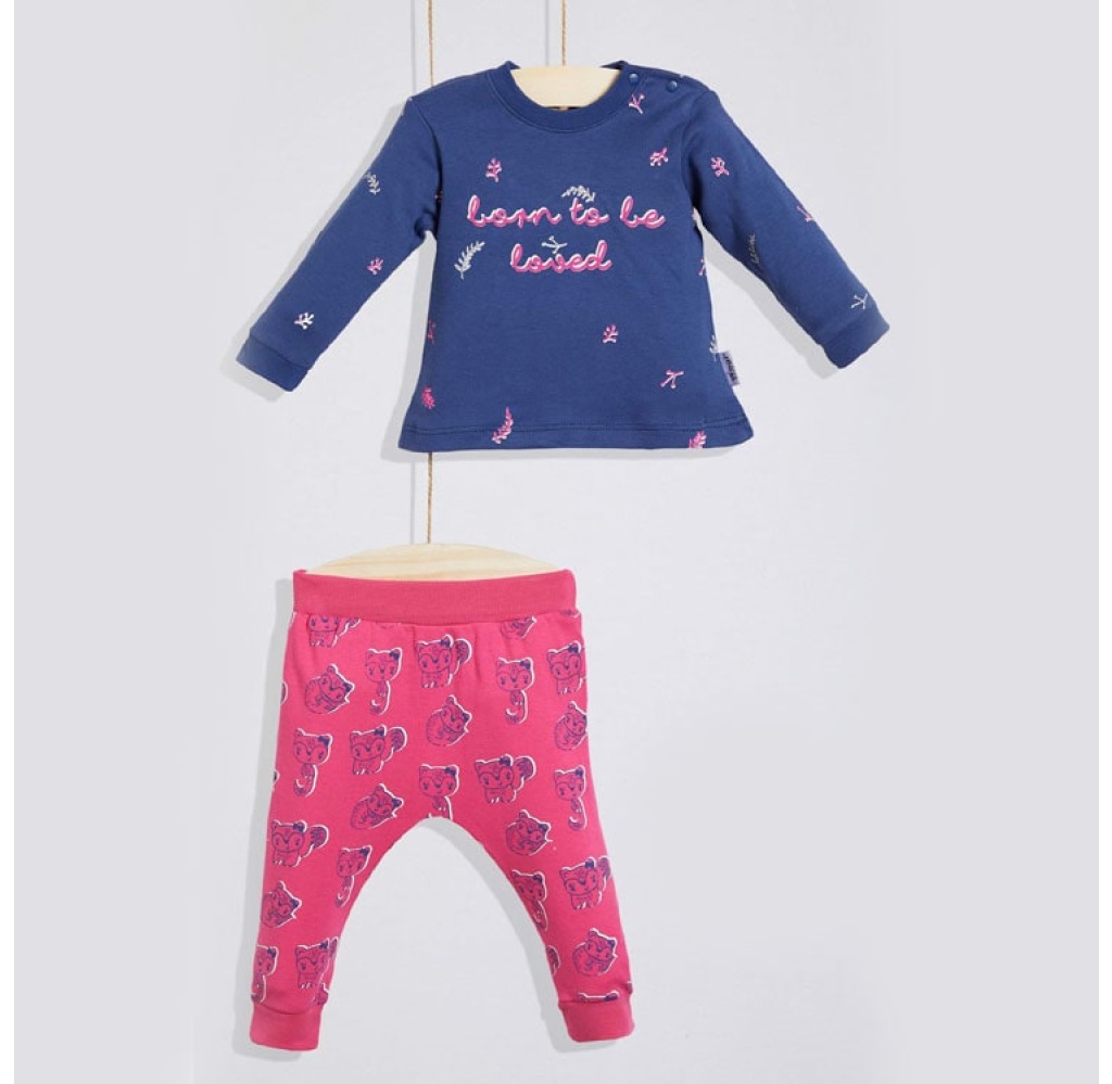 WOGİ KIZ BEBEK PİJAMA TAKIMI