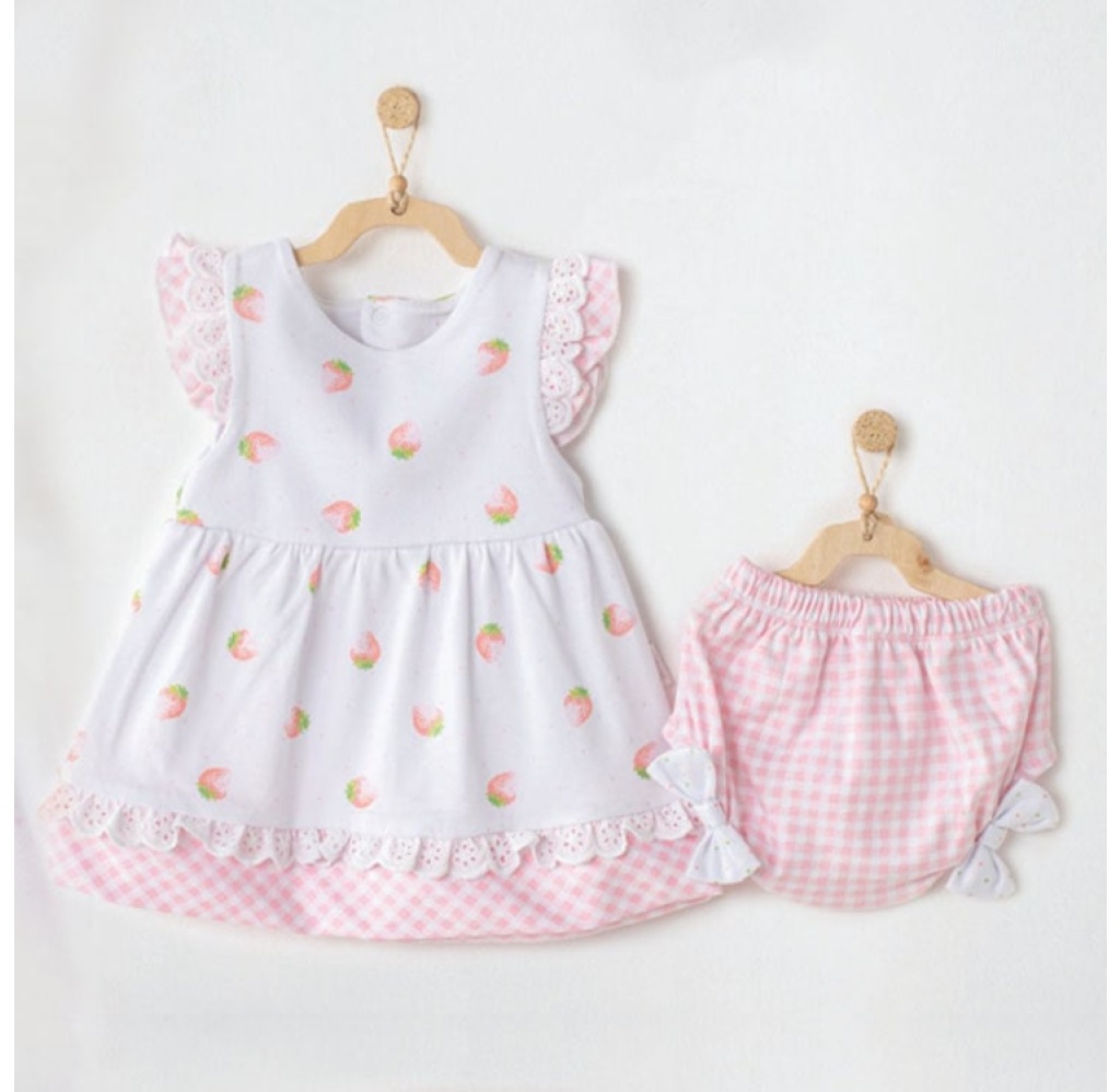 KARPUZ&ÇİLEK BEBEK ELBİSE TAKIMI