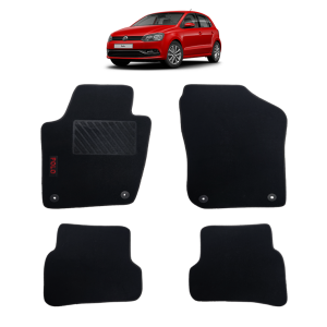 Rizline Volkswagen Polo 6R 2009-2016 Halı Paspas Kırmızı Yazılı