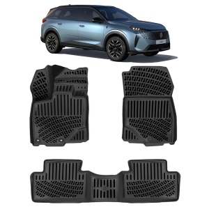 Rizline Peugeot 5008 Mhev - Hybrid 2024 + 3D Havuzlu Paspas Siyah
