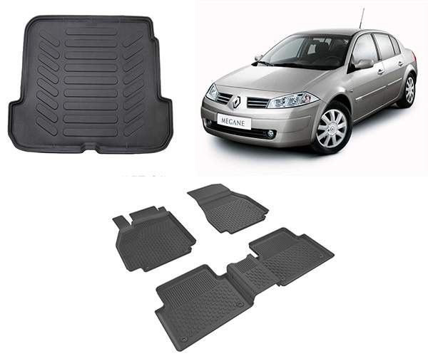 Renault Megane 2  Sedan 2003-2008  4.5D Sahler Paspas 3D Bagaj Havuzu