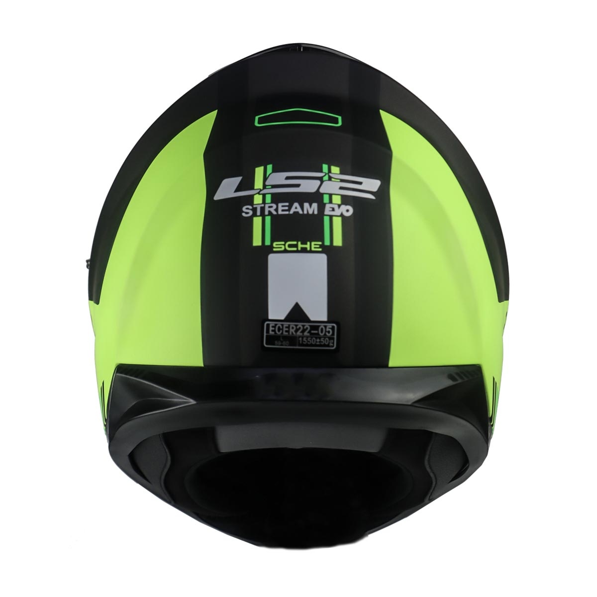 LS2 STREAM EVO SCHE MAT SİYAH-NEON SARI KASK XL