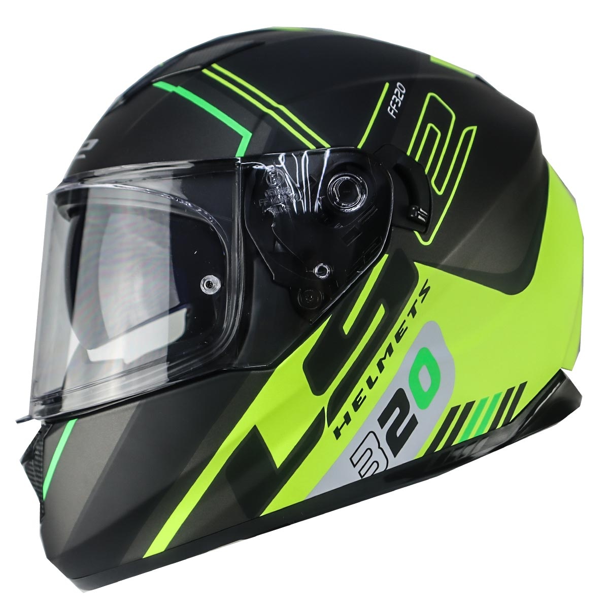 LS2 STREAM EVO SCHE MAT SİYAH-NEON SARI KASK XL