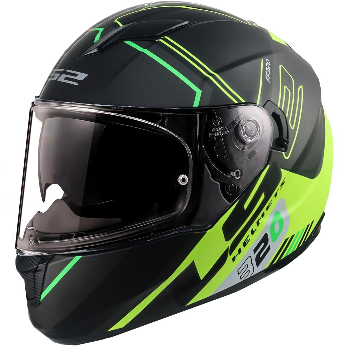 LS2 STREAM EVO SCHE MAT SİYAH-NEON SARI KASK XL