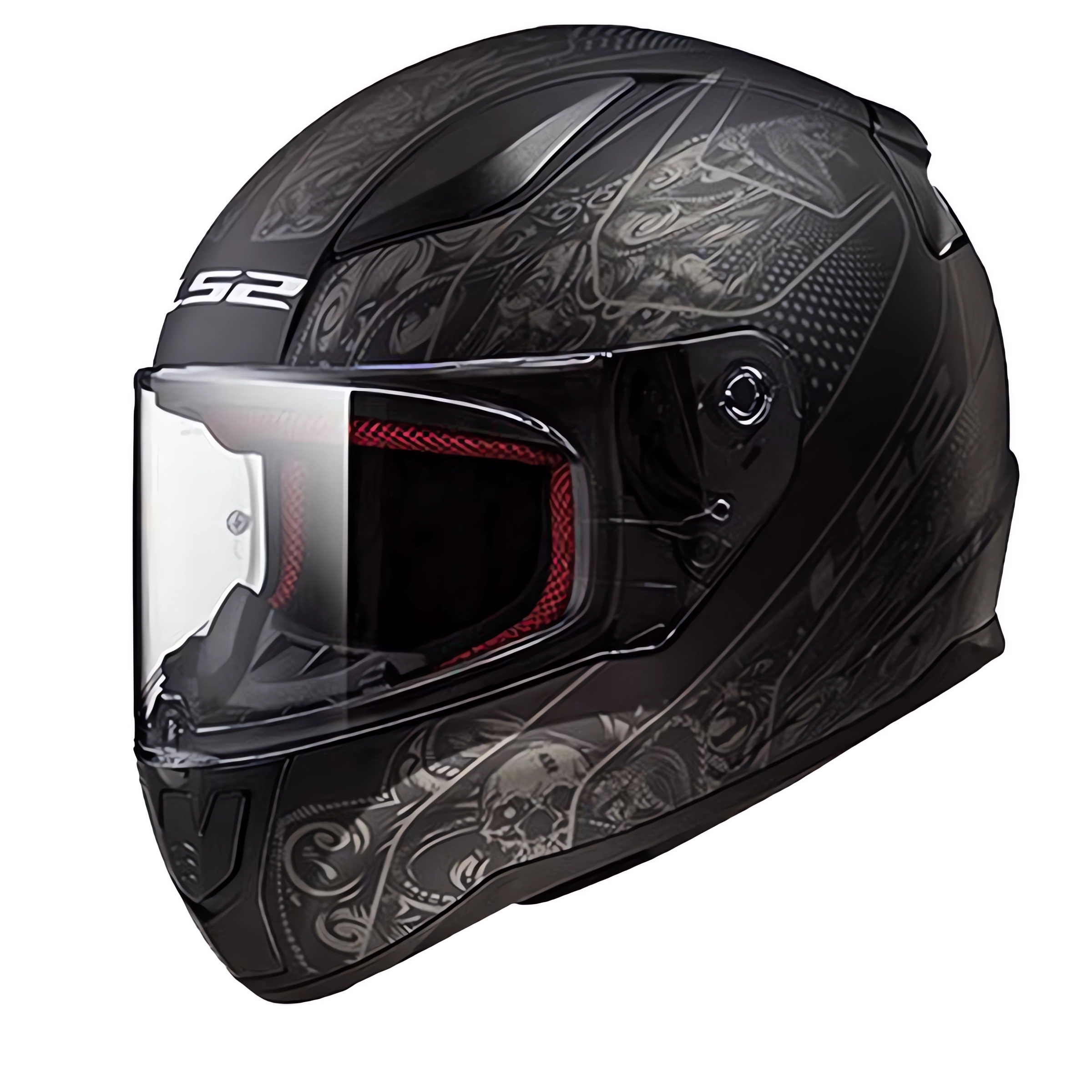 LS2 RAPID CRYPT MAT SİYAH KASK L