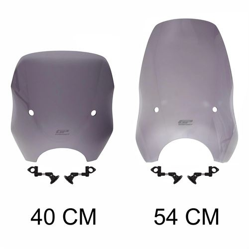 GP Kompozit Scooter Universal Ayarlanabilir Ön Cam 40 cm Füme
