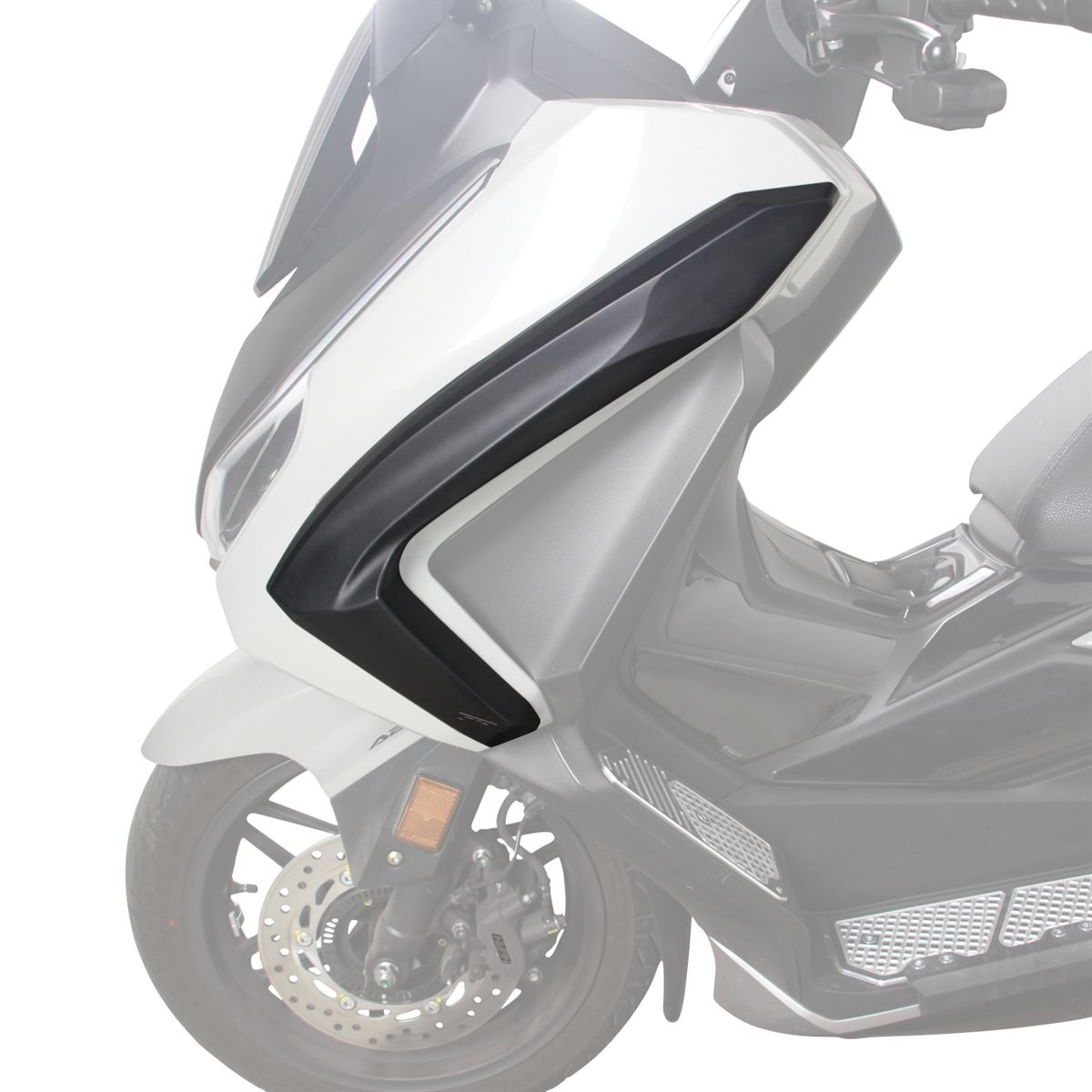 GP Kompozit Honda Forza 250 2023-2024 Uyumlu Üst Bacak Koruma Siyah