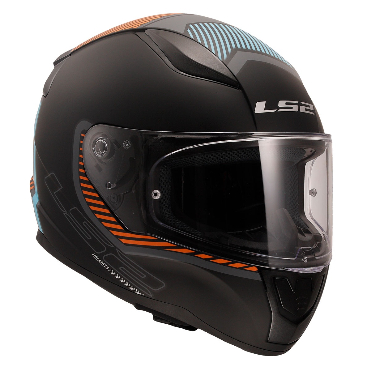 LS2 RAPID 2 EXTRA MAT GRİ-NEON TURUNCU KASK XL