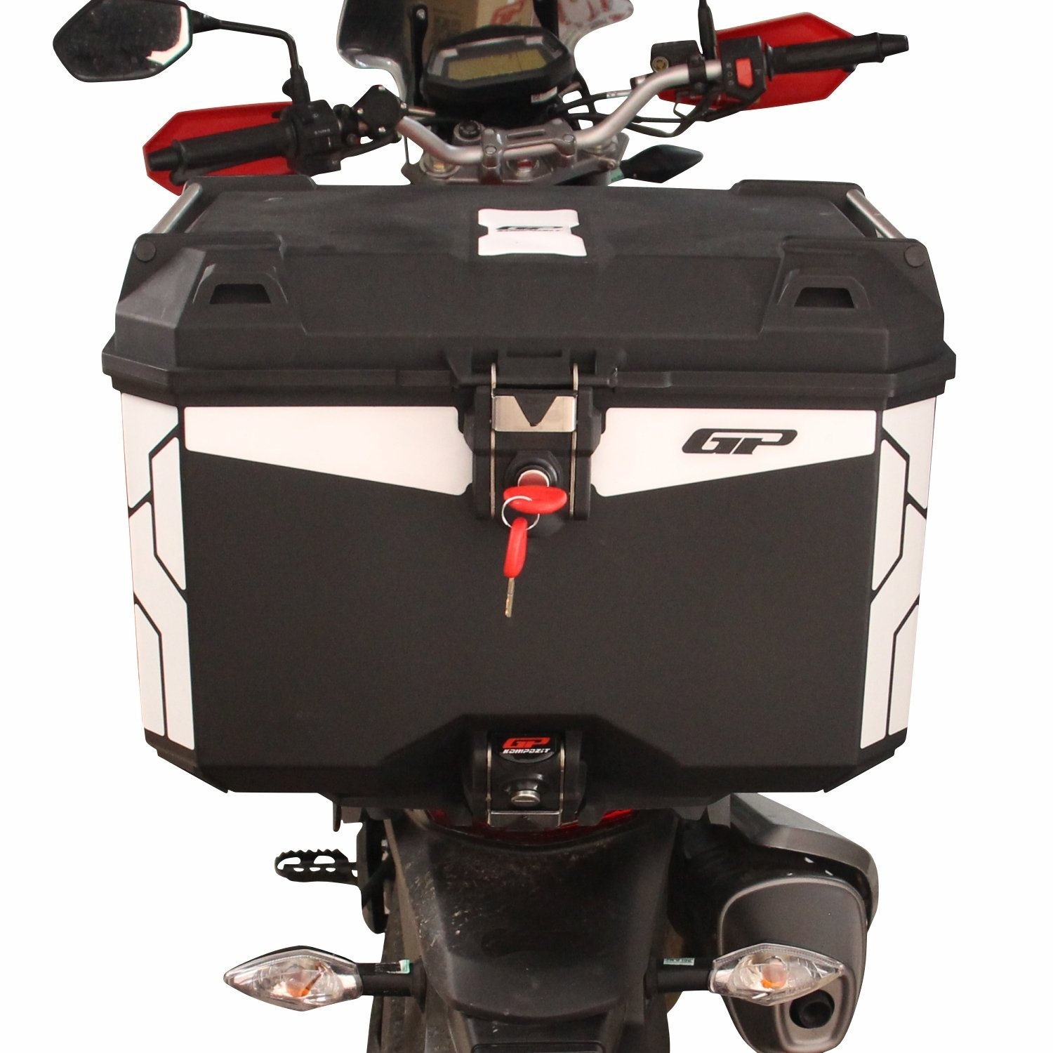 GP Kompozit Universal 45 lt Plastik Motosiklet Çantası Siyah