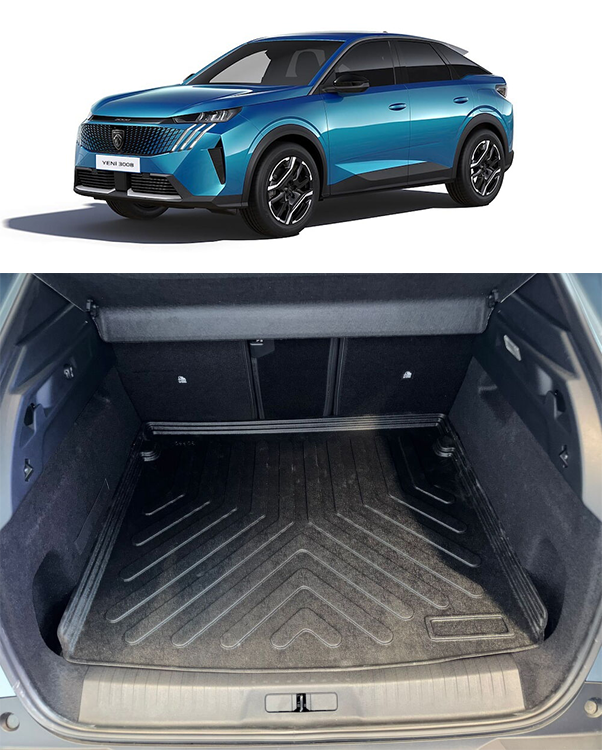 Rizline Peugeot 3008 Hybrid 2024 Sonrası 3D Bagaj Havuzu Üst Kademe