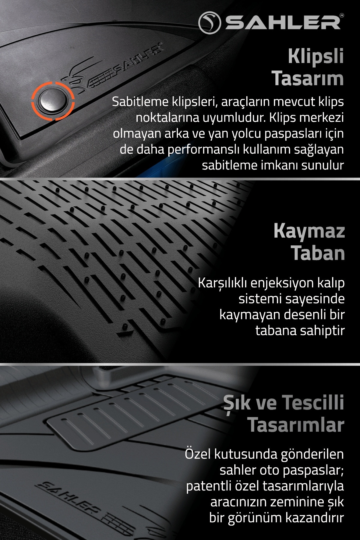 Sahler Togg T10X 2023 + 4.5D Premium Havuzlu Paspas Siyah