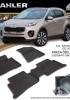 Sahler Kia Sportage 2016-2021  4.5D Havuzlu Paspas Siyah