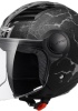 LS2 AIRFLOW SNAKE MAT SİYAH-TITANIUM KASK S