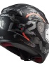LS2 RAPID CIRCLE MAT TITANIUM-TURUNCU KASK XL