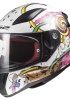 LS2 RAPID MINI CRAZY POP BEYAZ-PEMBE ÇOCUK KASK S
