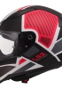 LS2 RAPID 2 GRID MAT BEYAZ-KIRMIZI KASK XL