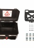 GP Kompozit Universal 45 lt Plastik Motosiklet Çantası Siyah