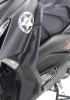 GP Kompozit Yamaha XMAX 250/400 2018-2022 Uyumlu Bacak ve Sele Altı Grenaj Koruma Seti Siyah