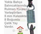 Yekta 3 Kişilik Bahçe Salıncağı Balkon Salıncağı Fethiye