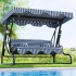 Yekta 3 Kişilik Bahçe Salıncağı Balkon Salıncağı Gri Palaska
