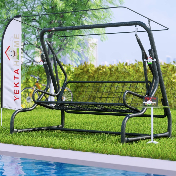 Yekta 3 Kişilik Bahçe Salıncağı Balkon Salıncağı Amazon