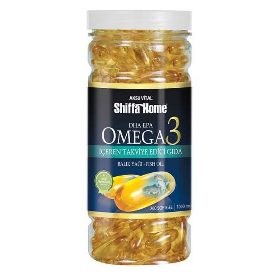 Aksuvital Balık Yağı Omega 3 200 kapsül-1000 mg