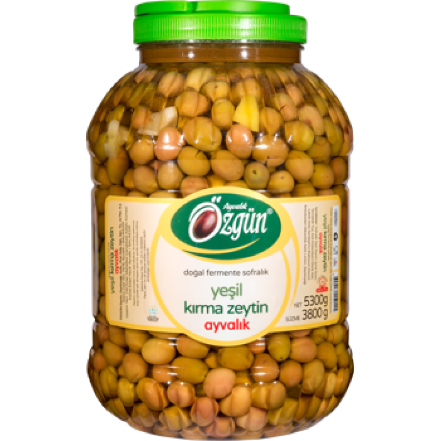 Özgün Yeşil Kırma Ayvalık Zeytin (5300 gr.)