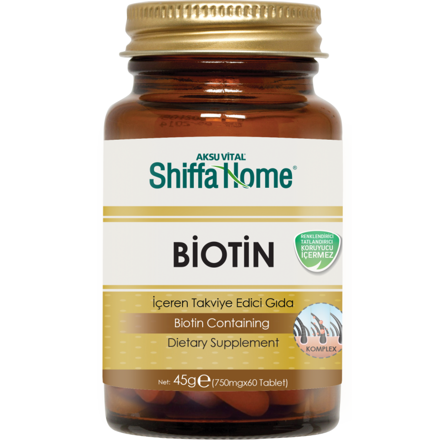 Biotin (750 mg x 60 Kapsül)