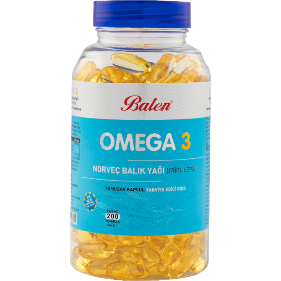 NORVEÇ OMEGA 3 BALIK YAĞI 1380 MG 200 TABLET