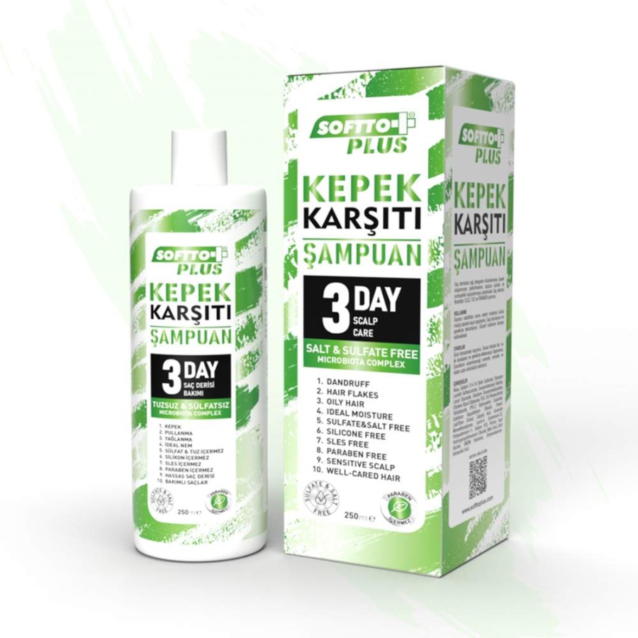 SOFTTO PLUS KEPEK KARŞITI ŞAMPUAN 250ML