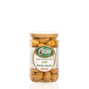 Özgün Yeşil Kırma Domat Zeytin (650 gr.)